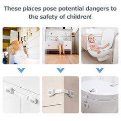 BillyBath cabinet locks placed on a drawer for childproofing and safe storage