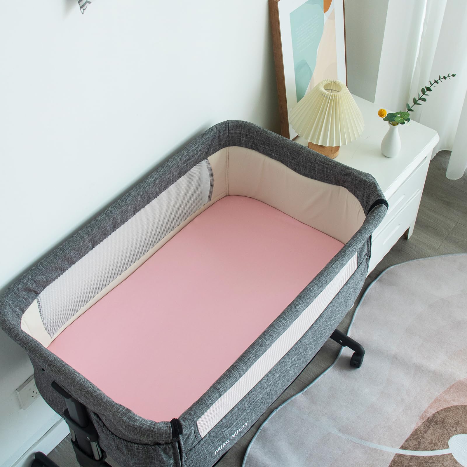 Biloban easy care bassinet sheets machine wash cold and tumble dry low