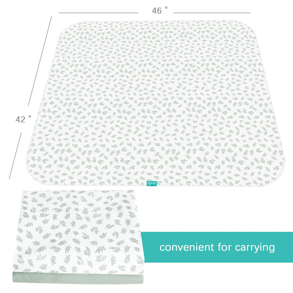 Biloban baby splat mat easy-clean design supports machine wash and air dry.