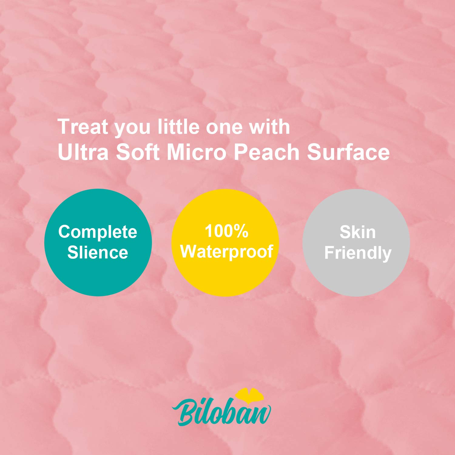 Biloban bassinet mattress cover waterproof closeup showing moisture protection