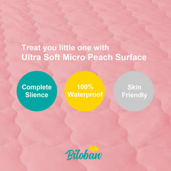 Biloban bassinet mattress cover waterproof closeup showing moisture protection