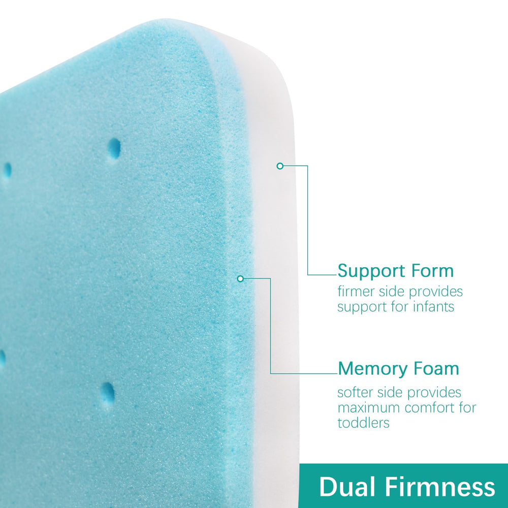 Biloban bassinet mattress pad in use with a calm sleep scene.