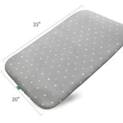 Biloban bassinet pad high-density foam provides gentle support and quick recovery