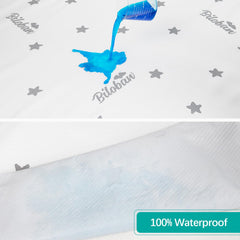 Biloban bassinet mattress pad with removable waterproof cover simplifies cleaning