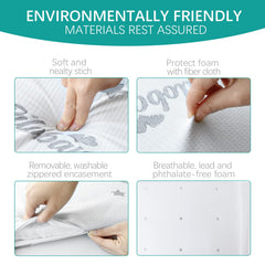 Biloban bassinet mattress pad waterproof layer demonstrates spill protection and quick cleanup