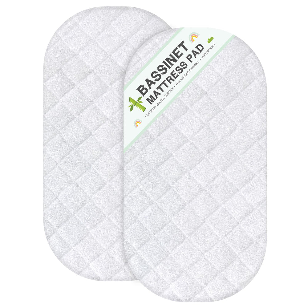 Biloban bassinet mattress protector fits 14x30 snugly for a clean sleeping surface.