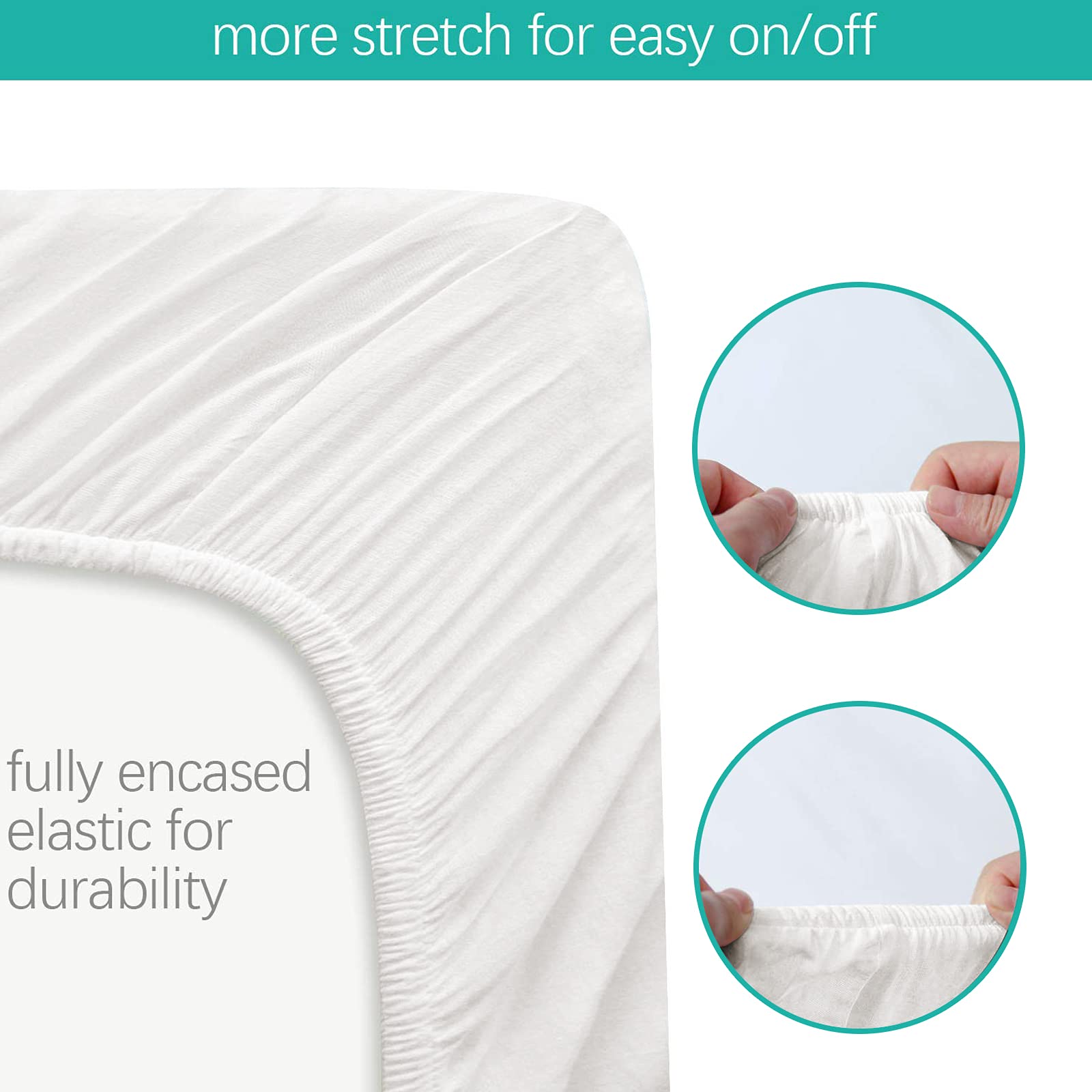 Biloban bassinet sheet for Dream On Me compatibility enables easy, secure setup