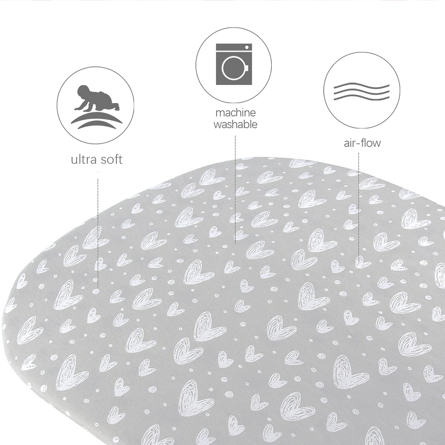 Biloban jersey-knit sheet shows soft texture and breathable fabric