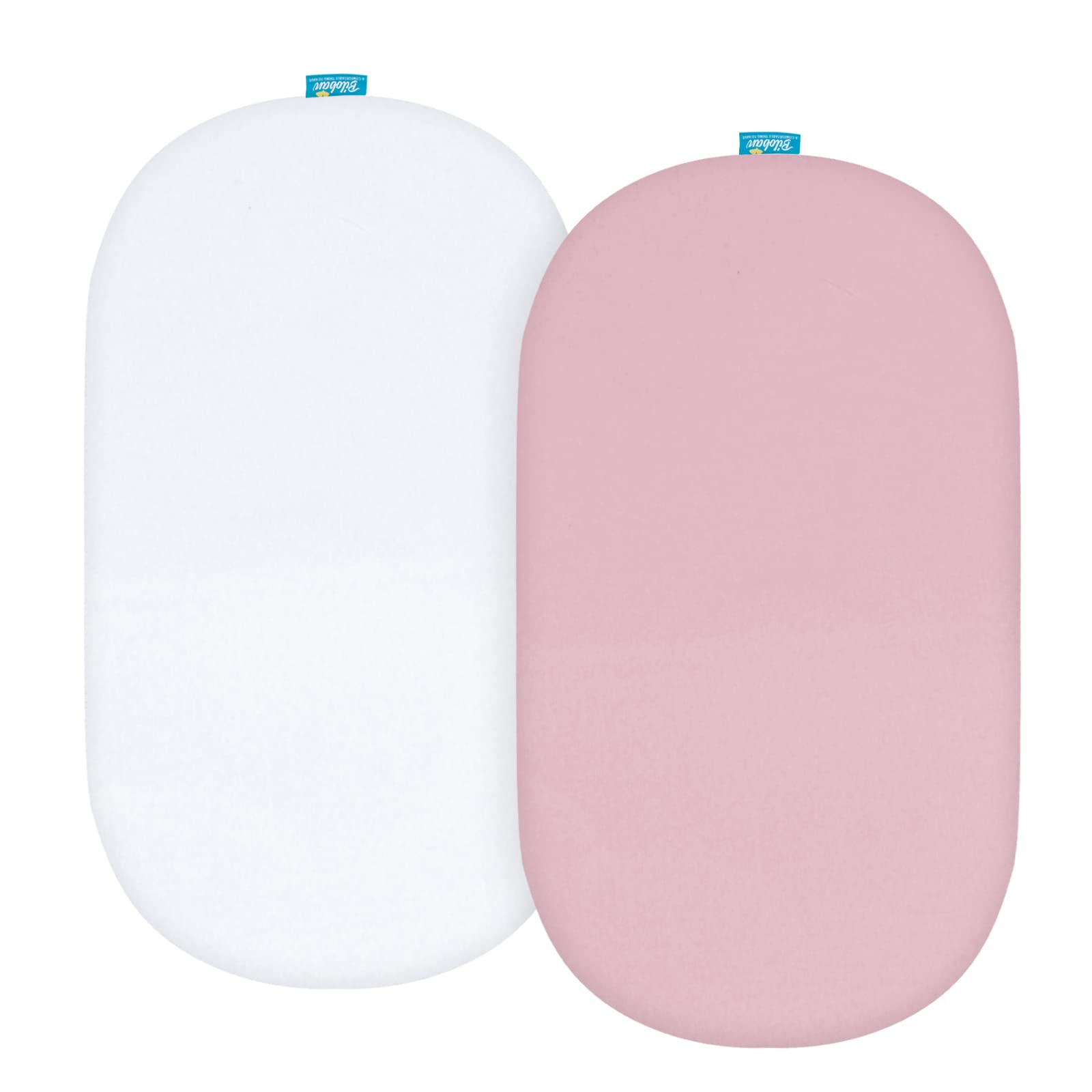 Biloban bassinet-sheets-2-pack provides backup sheets for fast daily changes.