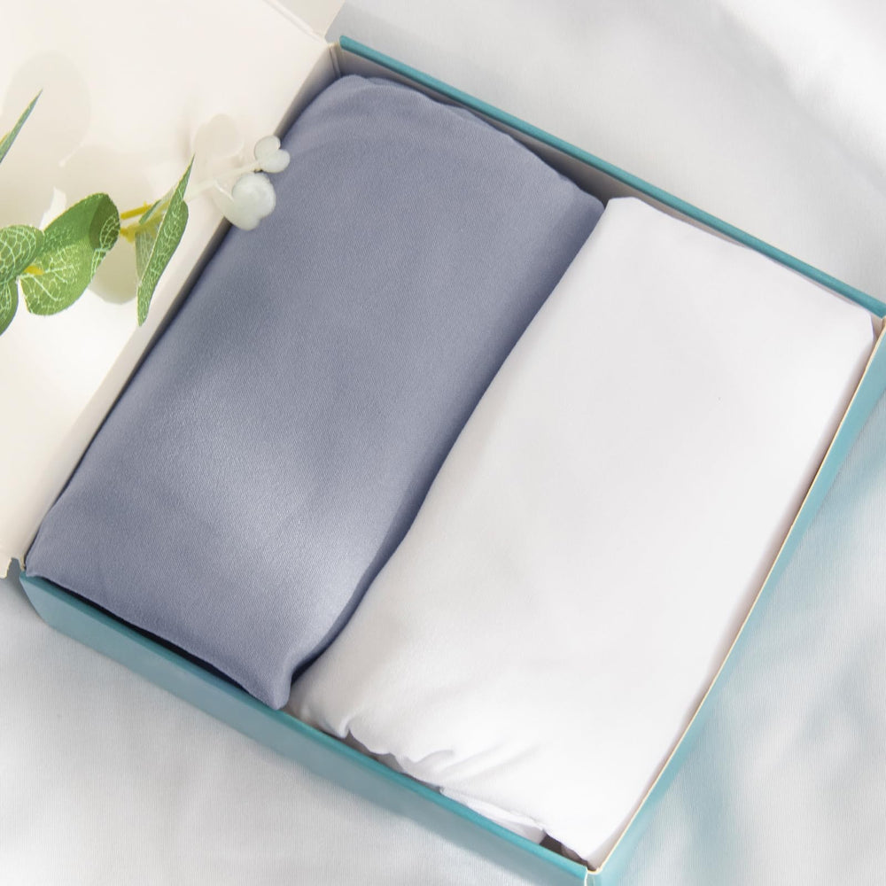 Biloban bassinet sheets elastic-edge ensures stay-put fit during night changes