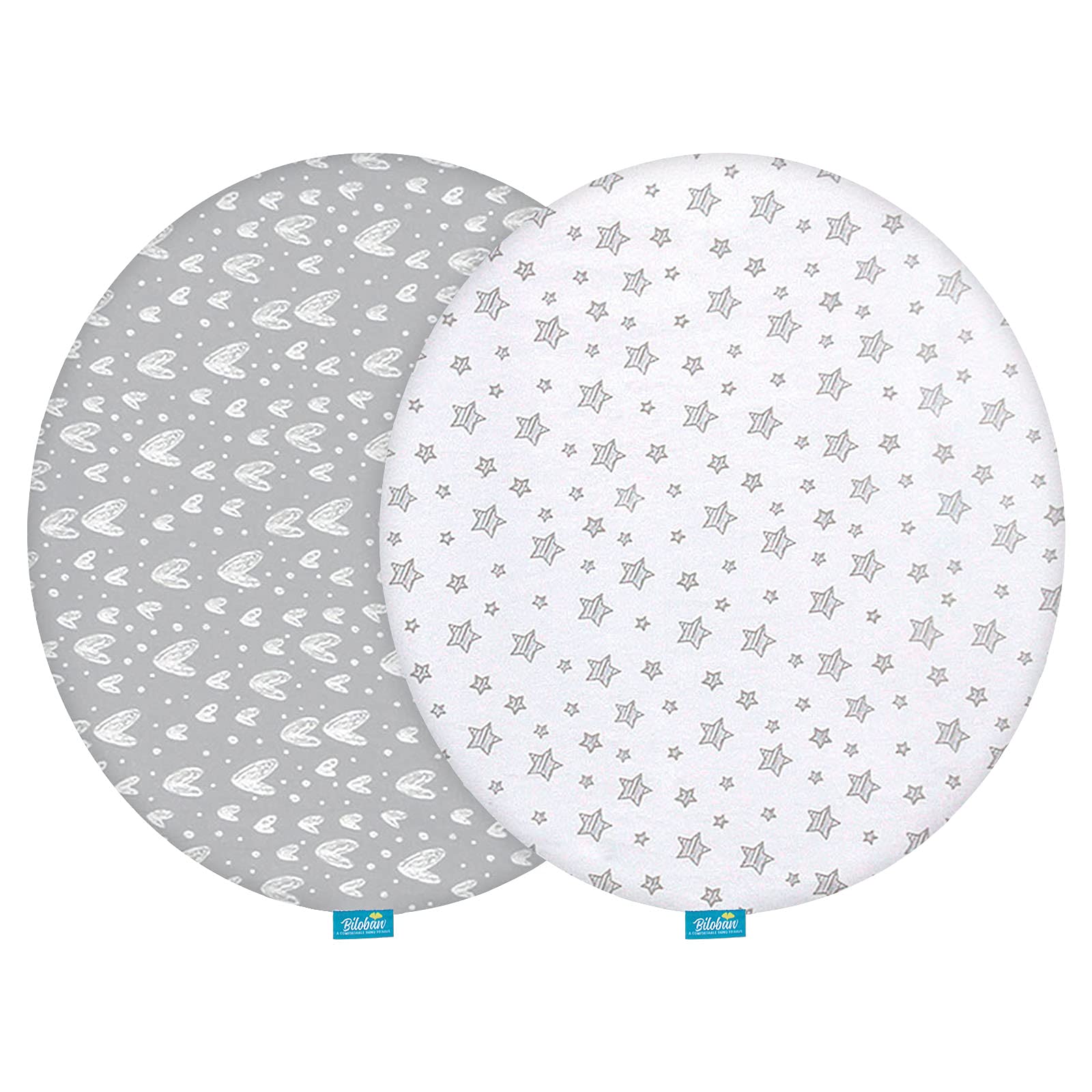 Biloban bassinet sheets for On-The-Go Dome fit deliver breathable, gentle comfort.
