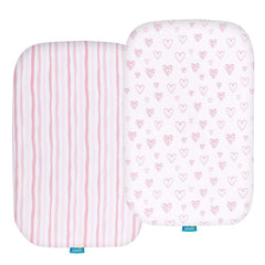Biloban bassinet sheets for GoFirst bedsidesleeper offer gentle, breathable fabric for naps.