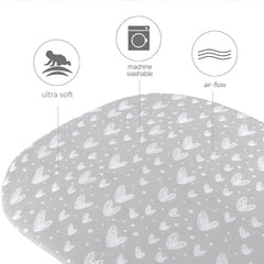 Biloban two-pack bassinet sheets offering a snug fit for secure sleep
