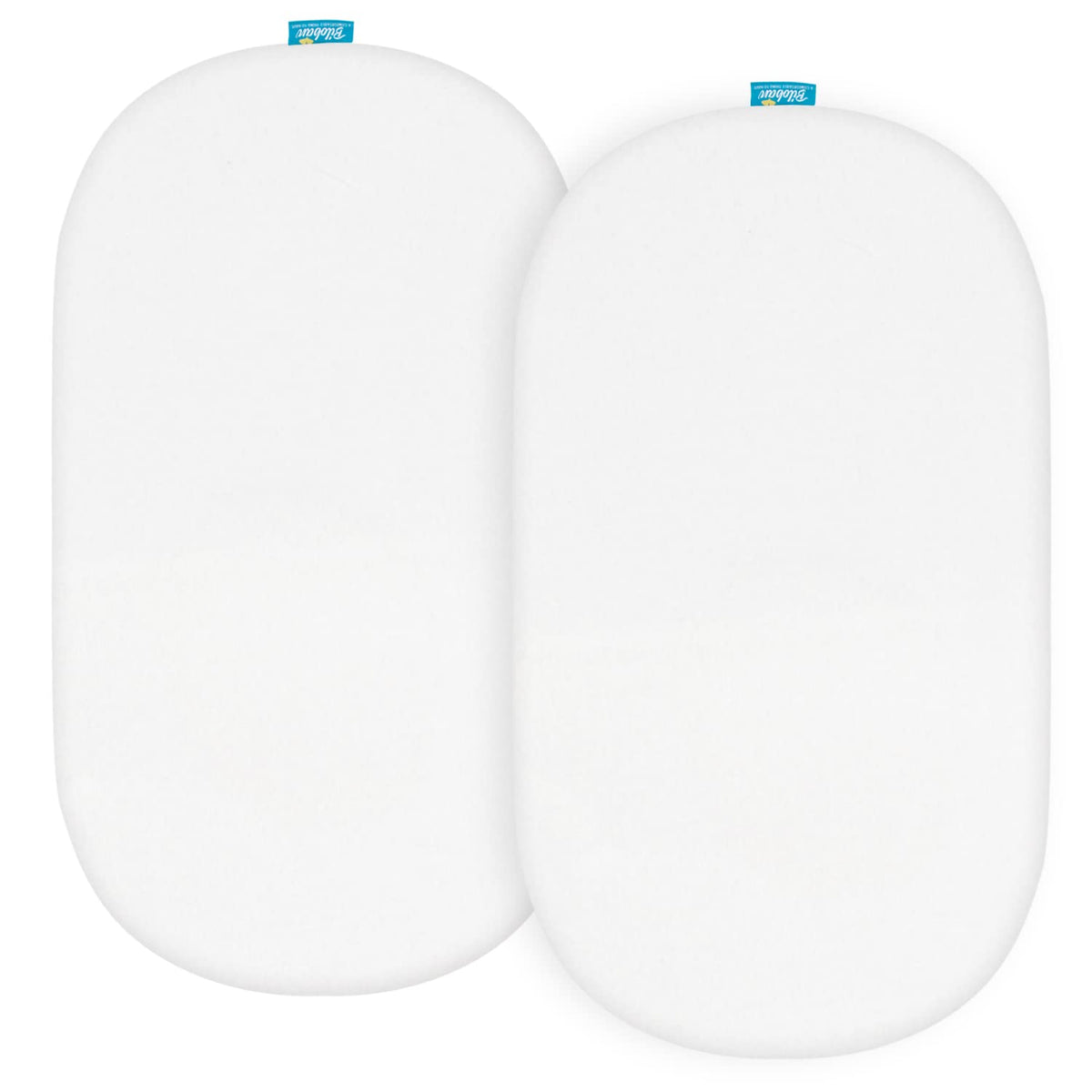 Biloban bassinet sheets universal-fit oval mattress for secure, comfy sleep and easy changes.