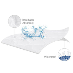 Biloban bassinet waterproof backing layer close-up demonstrates spill protection for night-time use