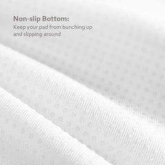 Biloban bed pad cross-section demonstrates moisture-absorbent layer