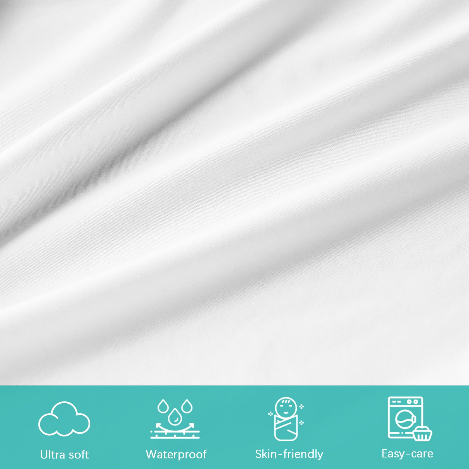 Biloban white fabric detail highlights soft breathable material for baby's comfort.