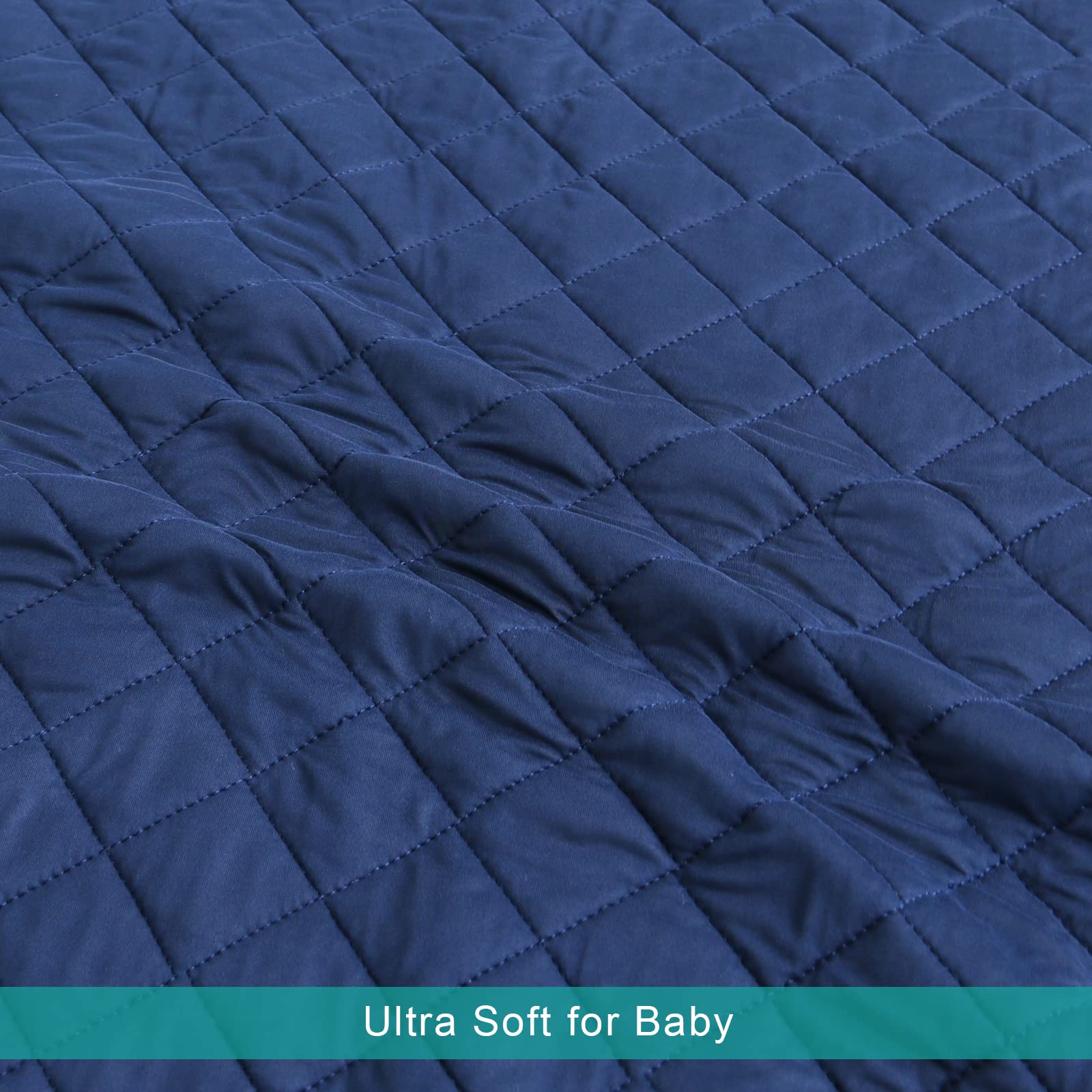 Biloban comforter in use depicts cozy naps and cuddly moments.