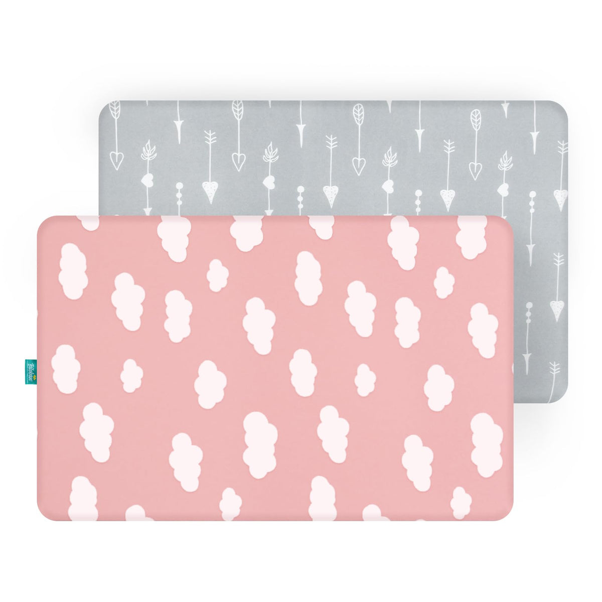 Biloban crib sheet 52x28x8 dimensions ensure a secure, snug sleep surface.