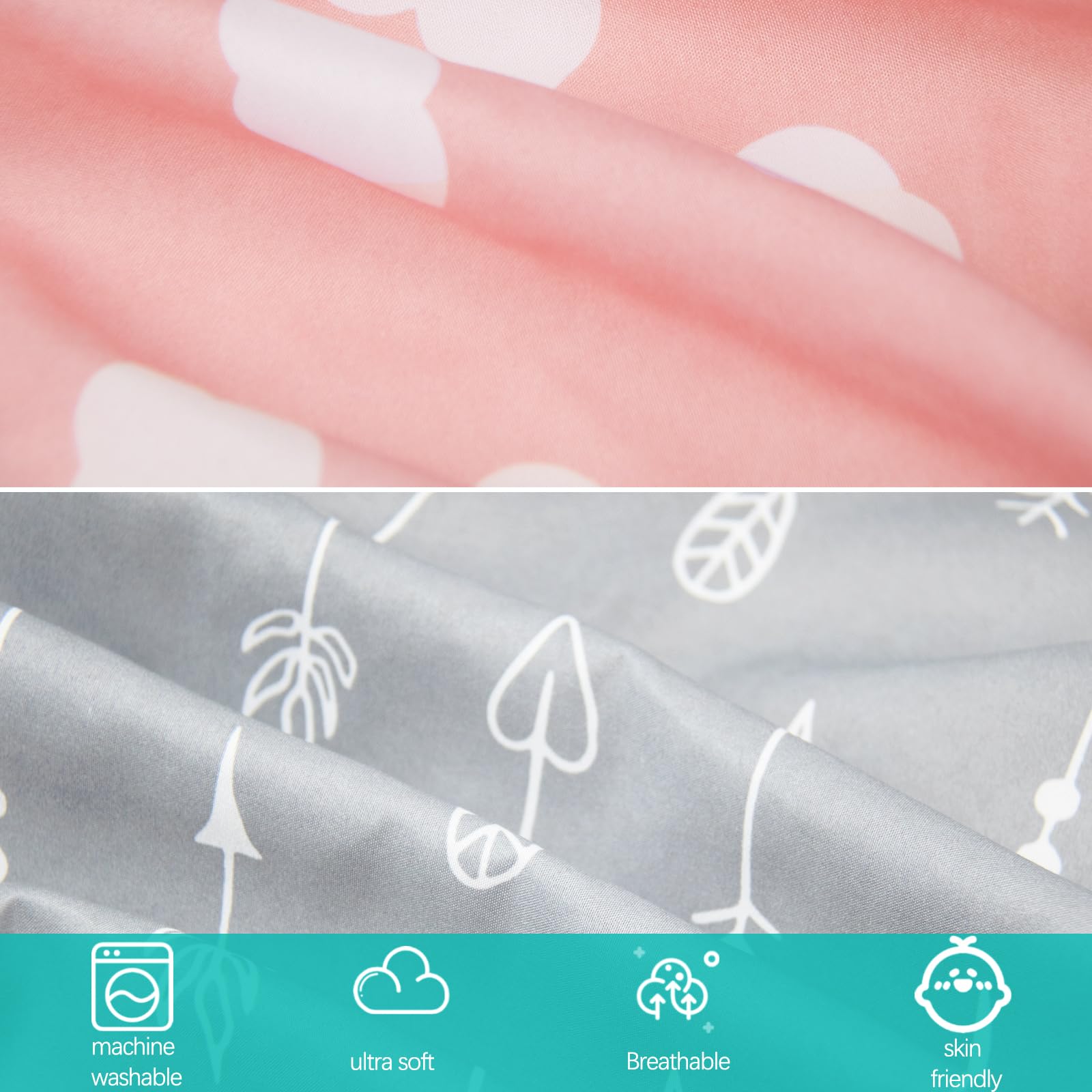 Biloban crib sheet two-pack convenience provides backup bedding for busy households.