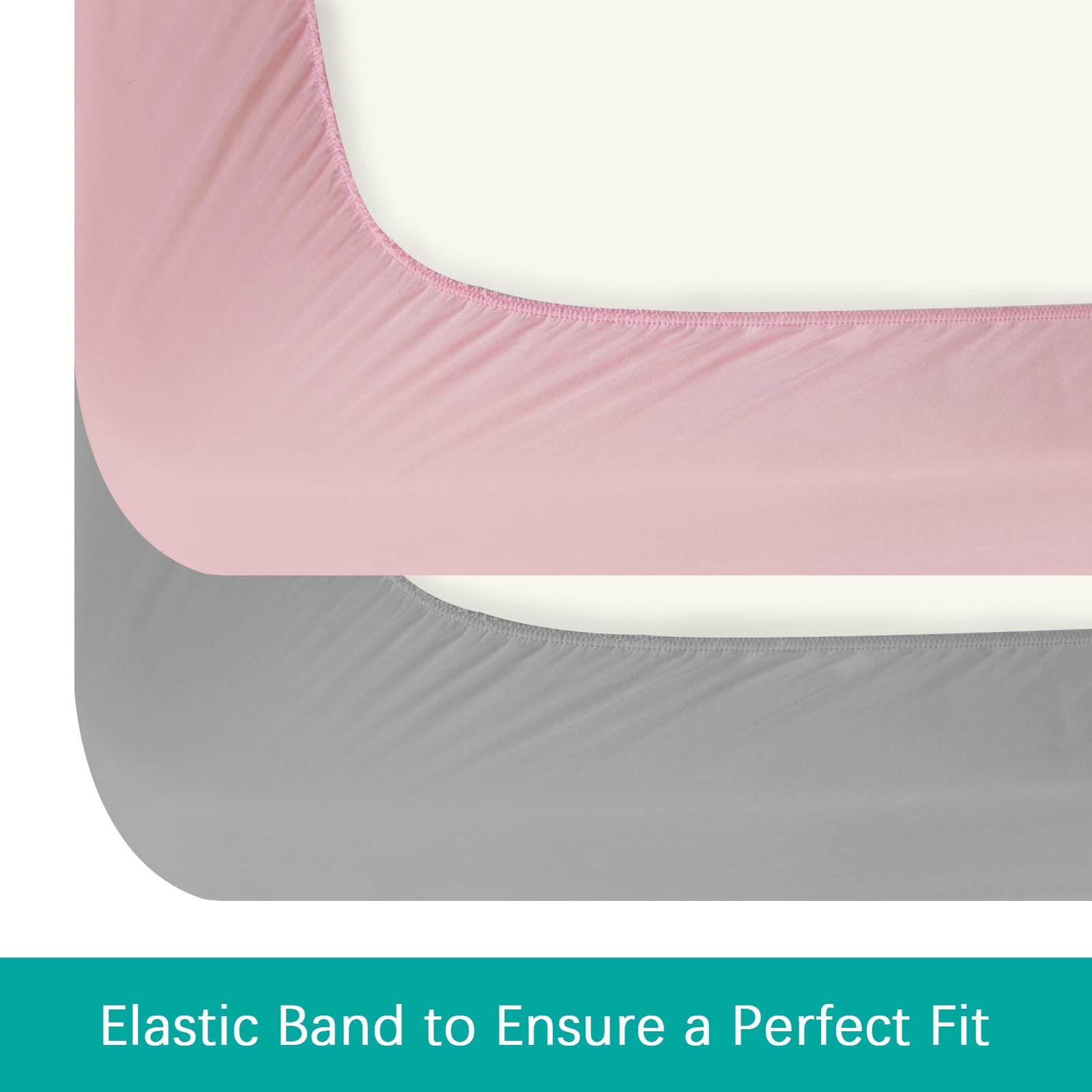 Biloban ultra-soft microfiber crib sheet for plush sleeping surface