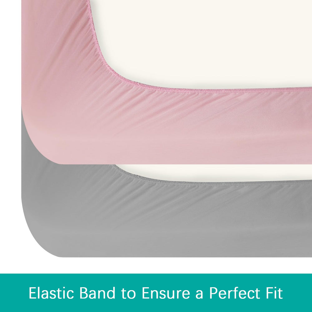 Biloban ultra-soft microfiber crib sheet for plush sleeping surface