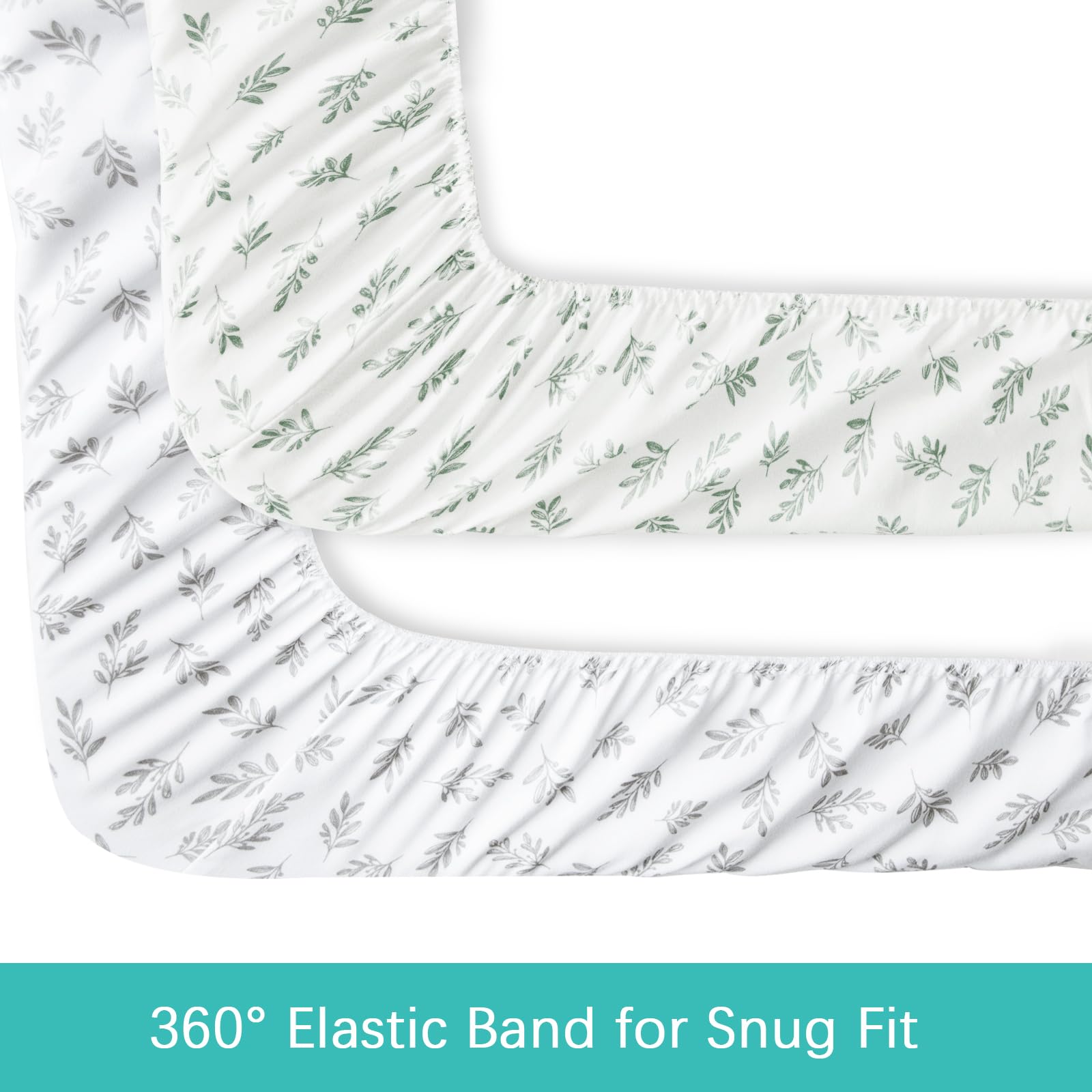 Biloban ultra-soft polyester crib sheet for gentle baby comfort.