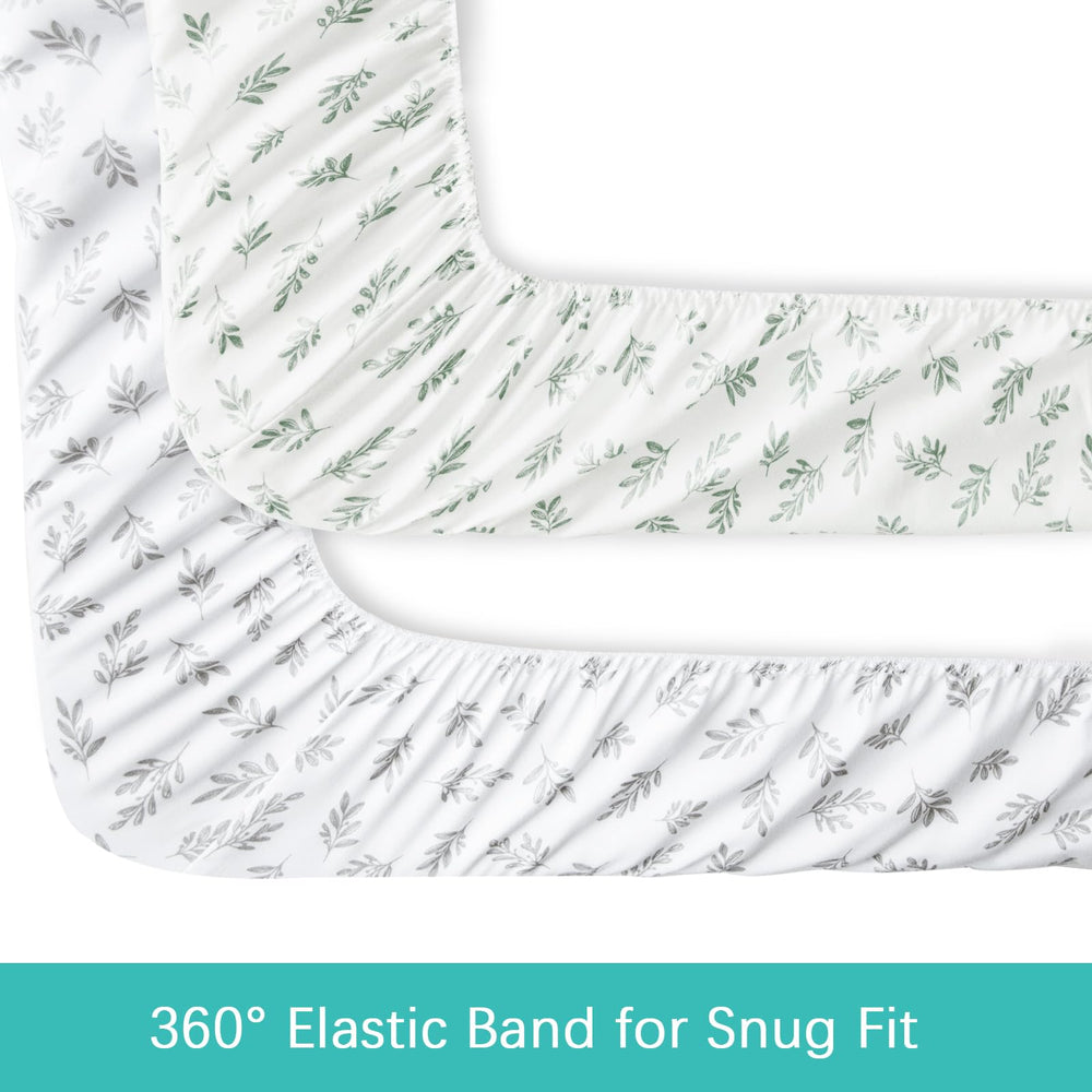 Biloban ultra-soft polyester crib sheet for gentle baby comfort.