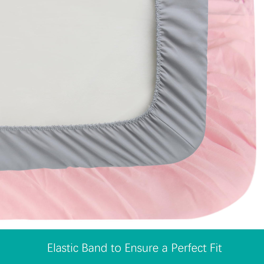 Biloban crib sheet washable pre-shrunk offers easy care and lasting fit.