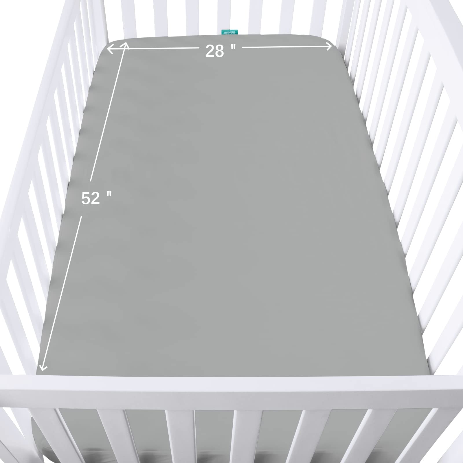 Biloban breathable jersey crib sheet supports comfortable sleep