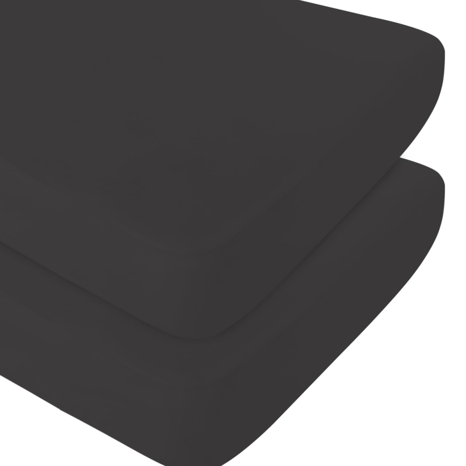 Biloban-crib-sheets-neutral-black-color on crib illustrates versatile nursery styling