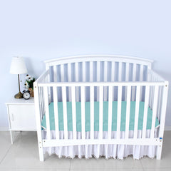 Biloban crib sheets soft microfiber delivers cozy, gentle touch for baby.