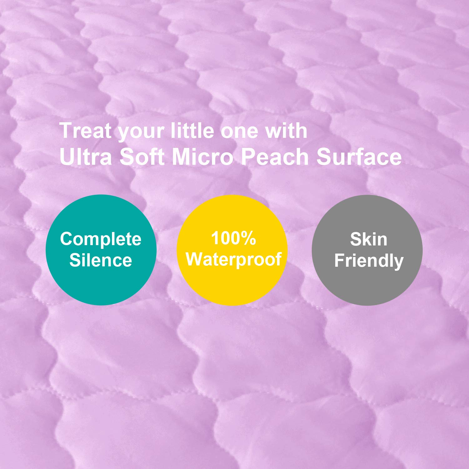 Biloban elastic skirt-fit sheet securely fits most playards for peace of mind.