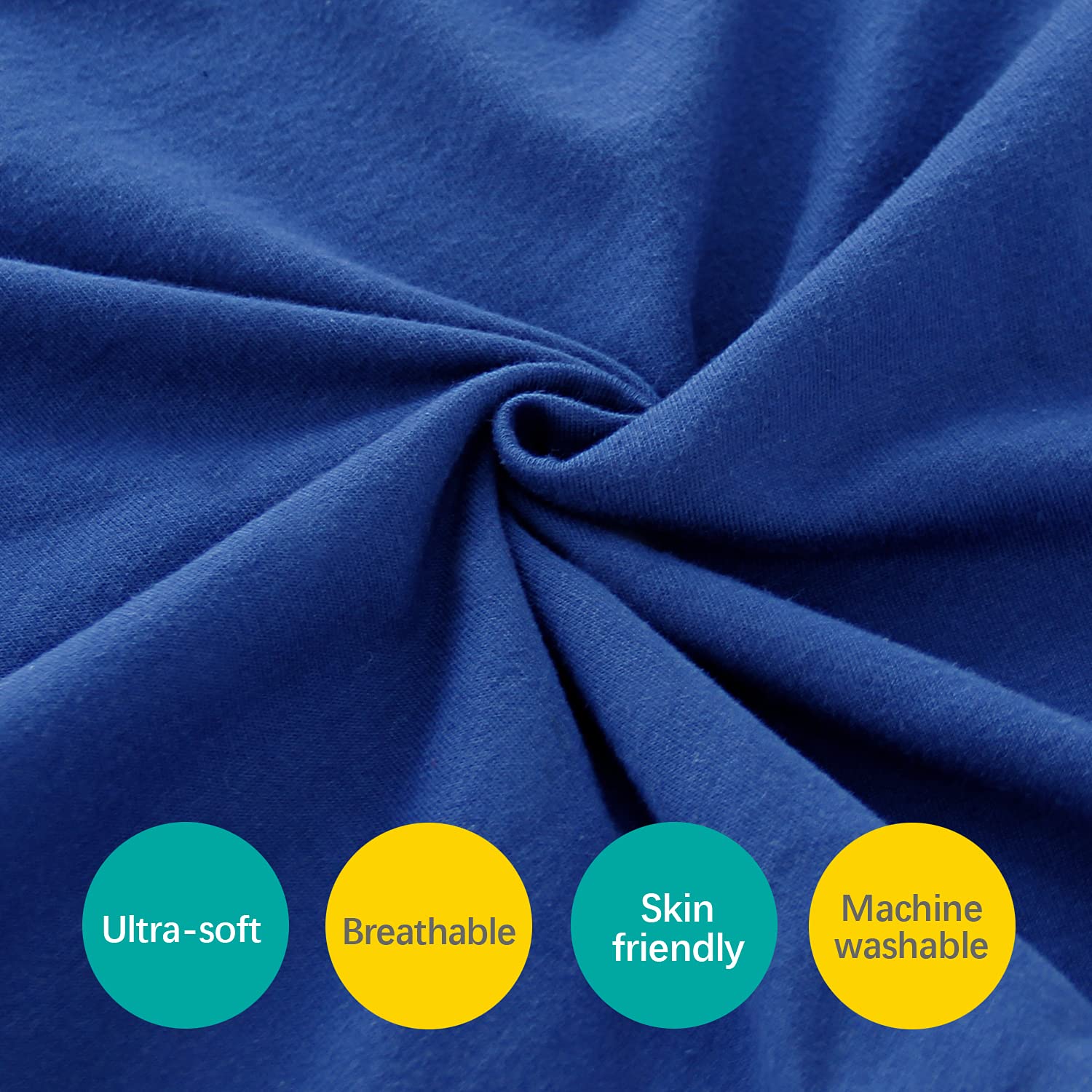 Biloban envelope-closure closeup showing easy pillow insertion without zipper irritation.