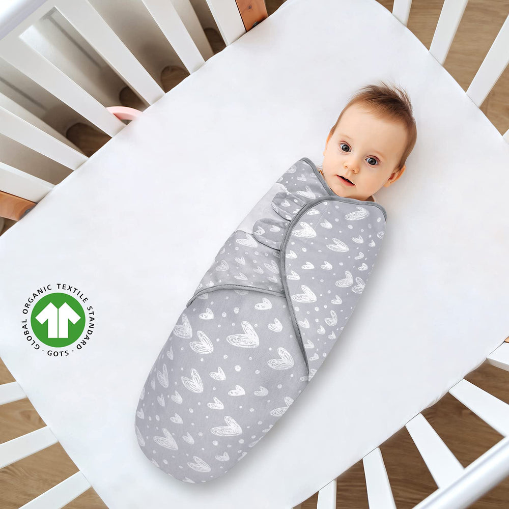 Biloban four-pack folded swaddles highlights convenient value and quick access for late-night changes.