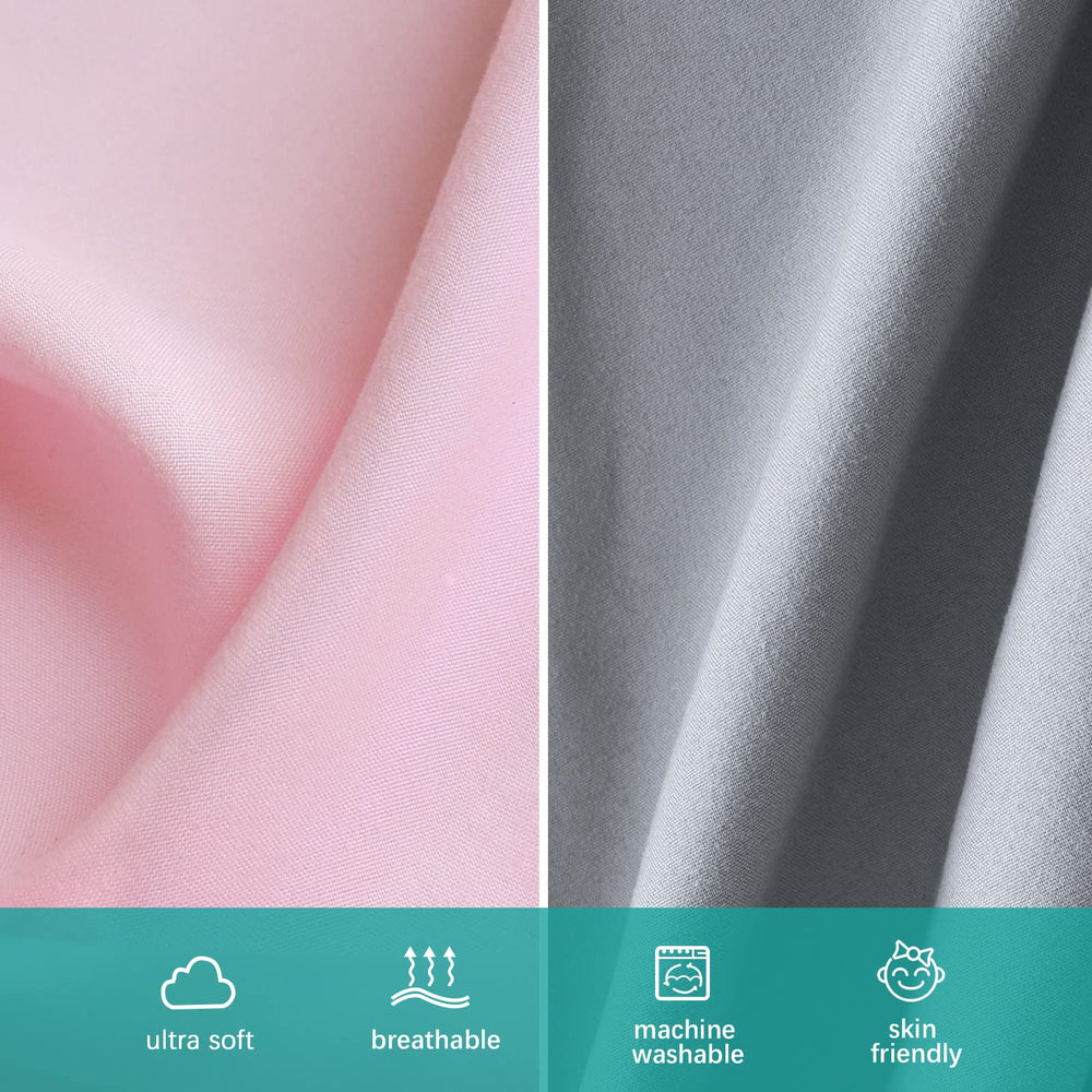 Biloban machine-washable and dryer-friendly sheets simplify cleanup after spills and diaper changes