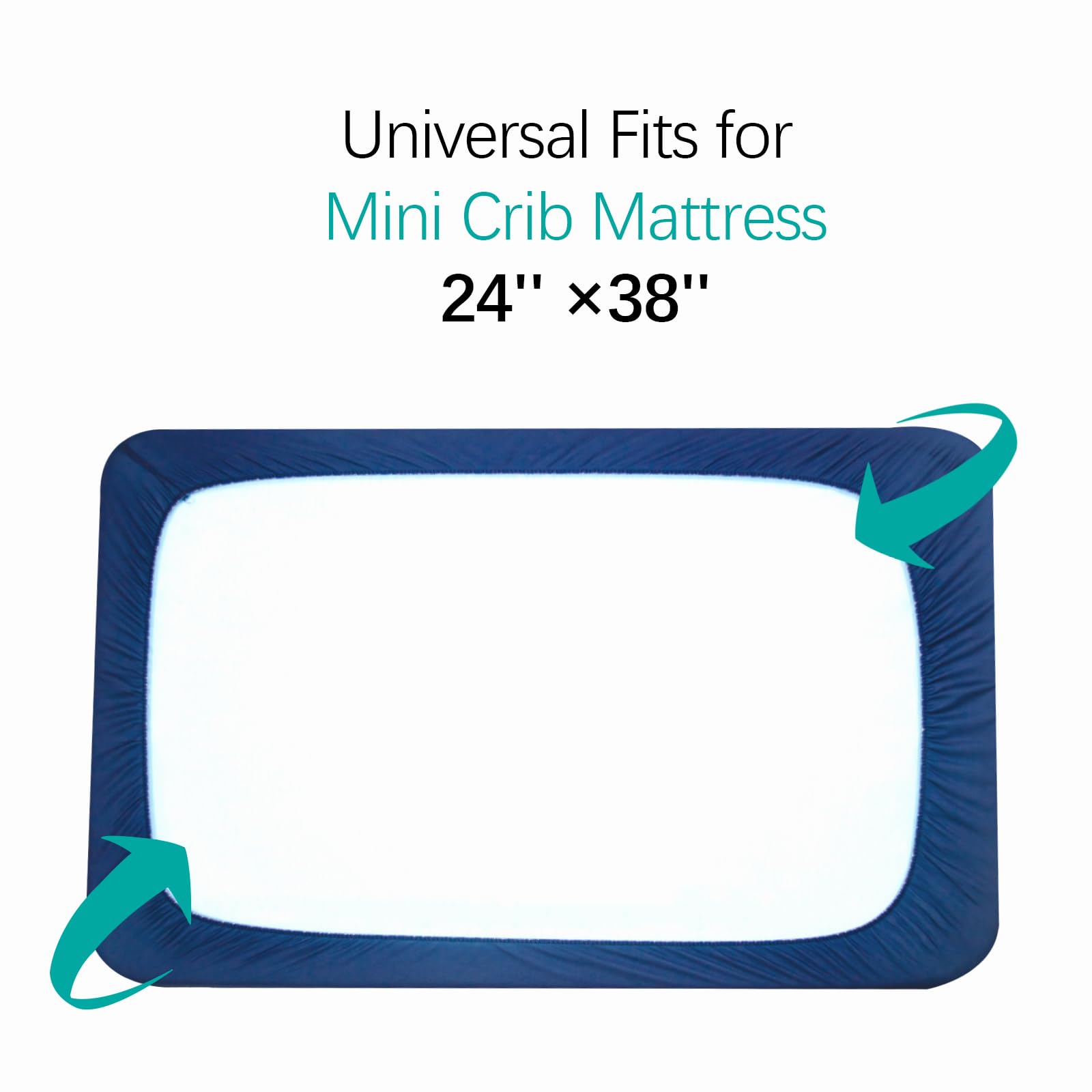 Biloban mini-crib-mattress-protector noiseless padding keeps baby comfortable.