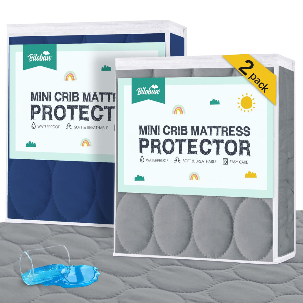 Biloban mini-crib-mattress-protector soft-cover for cozy baby sleep.