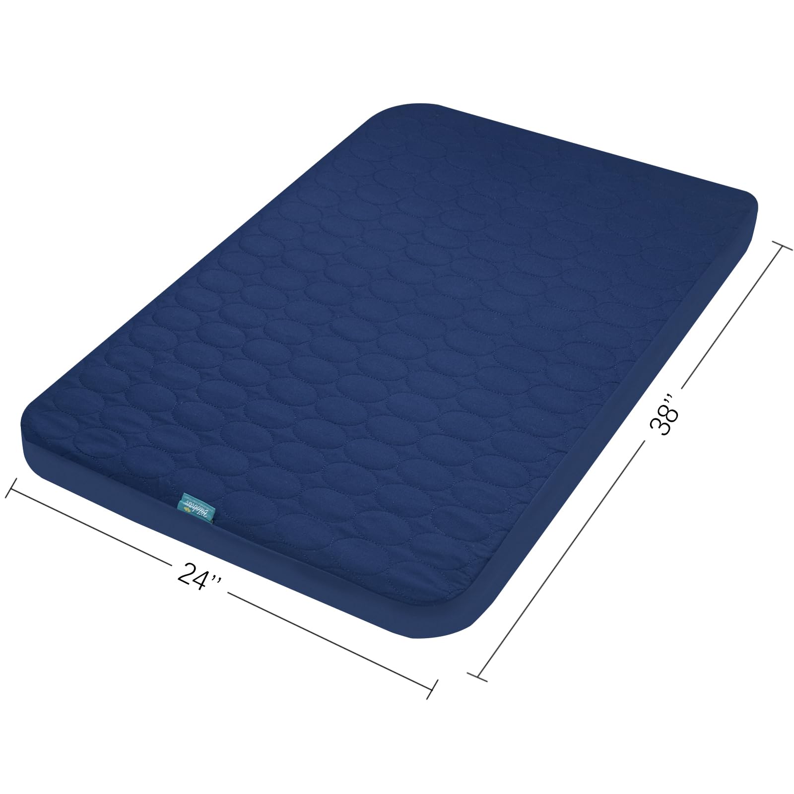 Biloban mini-crib-mattress-protector washable pad is machine friendly for busy households.