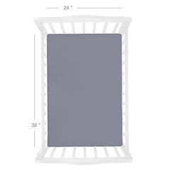 Biloban mini crib sheet skin-friendly material stays gentle on baby's skin.