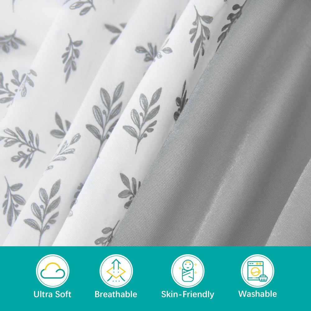 360° elastic edge ensures a snug, secure fit during restless nights.