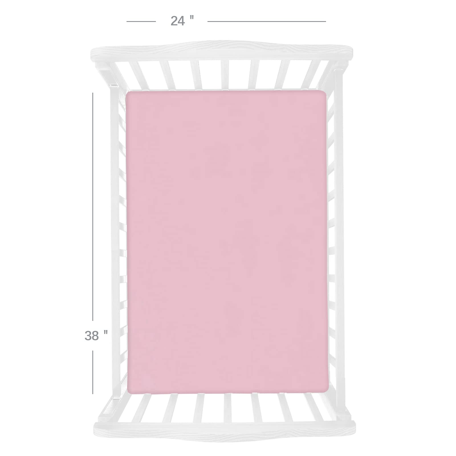 Biloban elastic-band-fit mini-crib-sheets ensure secure mattress coverage without slip.