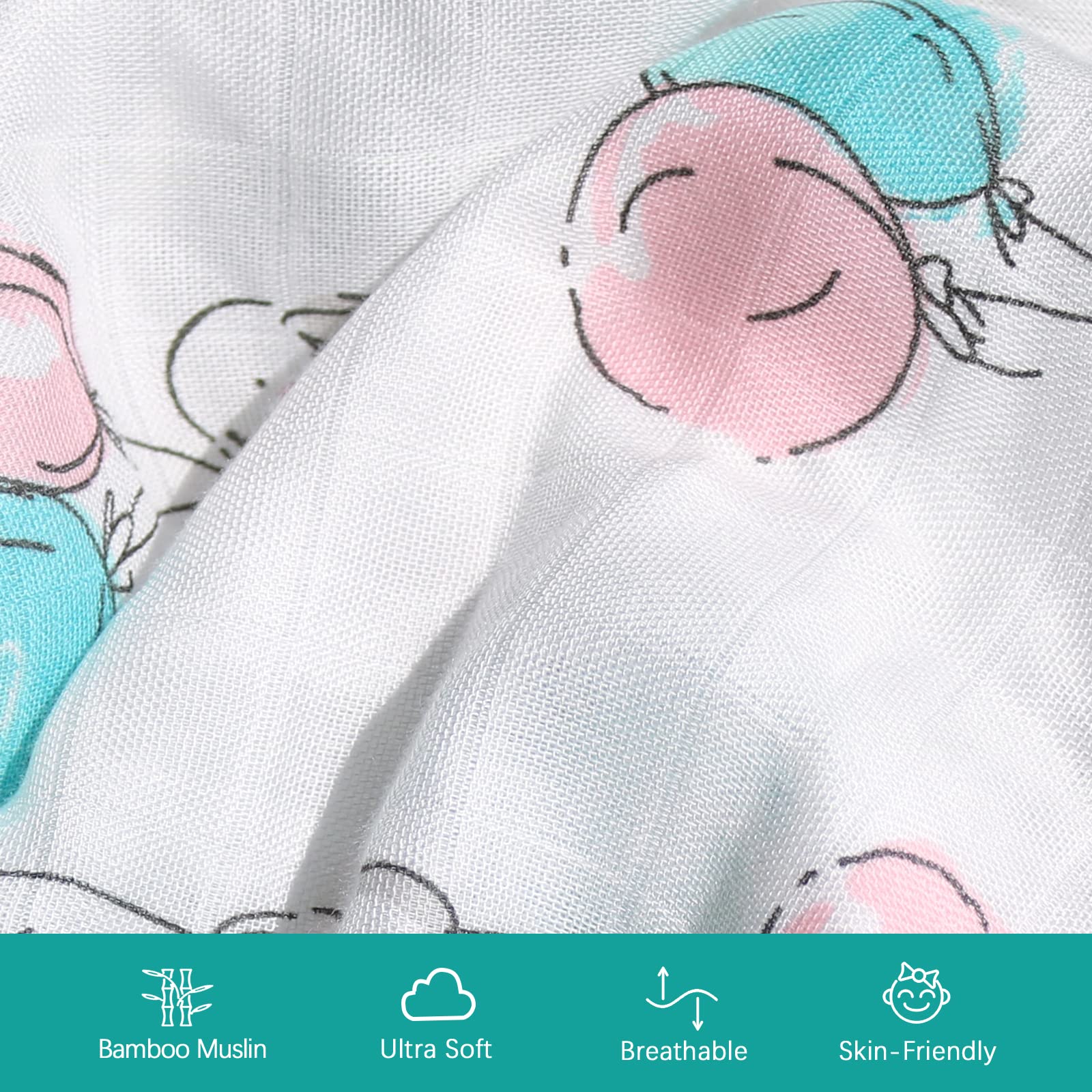 Biloban muslin bassinet sheets machine-washable for easy care