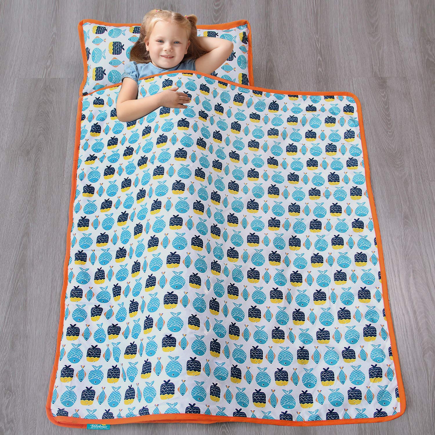 Biloban nap mat colors stay vibrant after washing for repeated use.
