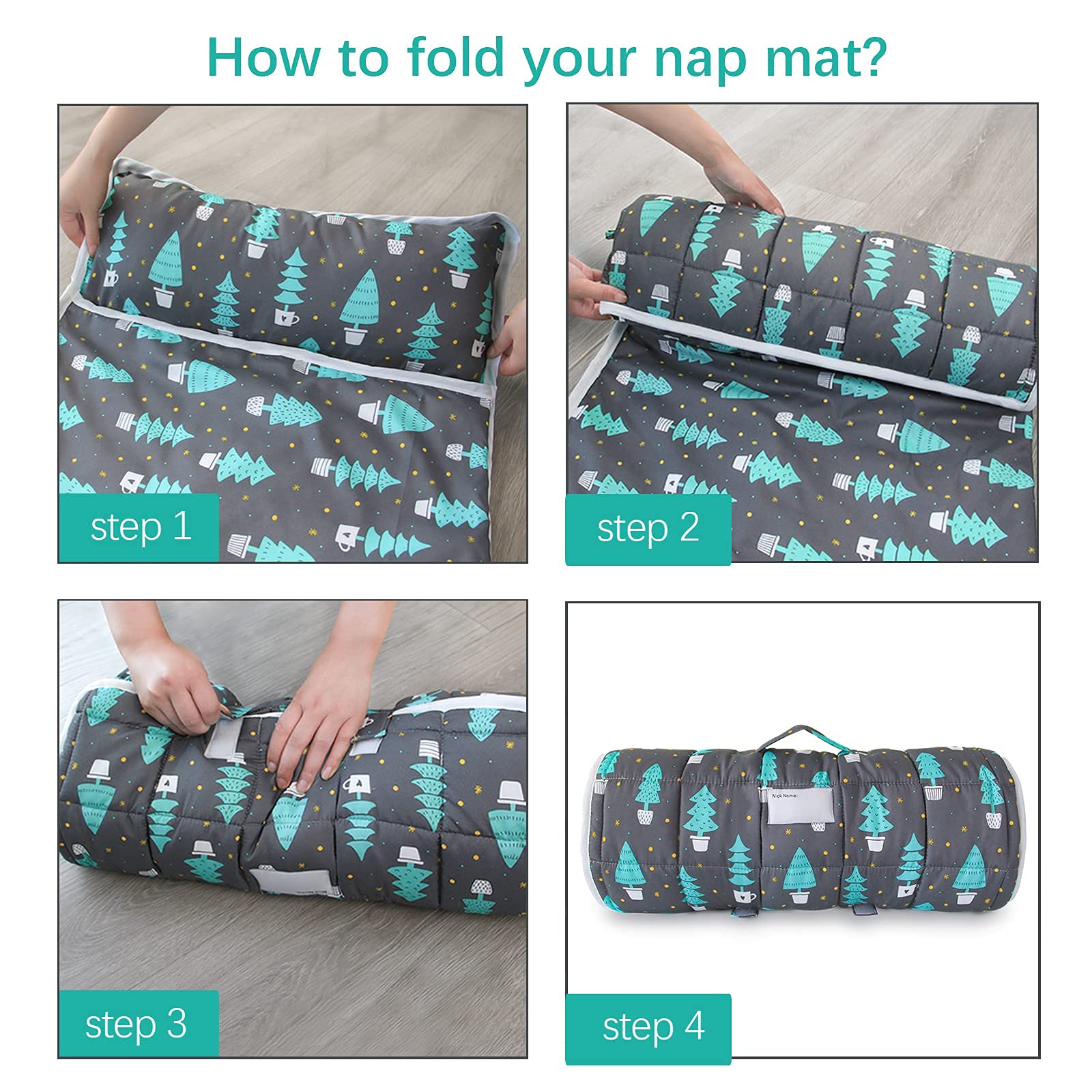Biloban nap mat size 50 by 21 inches suitable for preschoolers