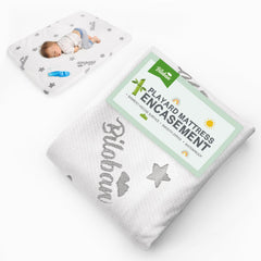 Biloban non-slip-bottom-dots keep the mat in place during active playtime.
