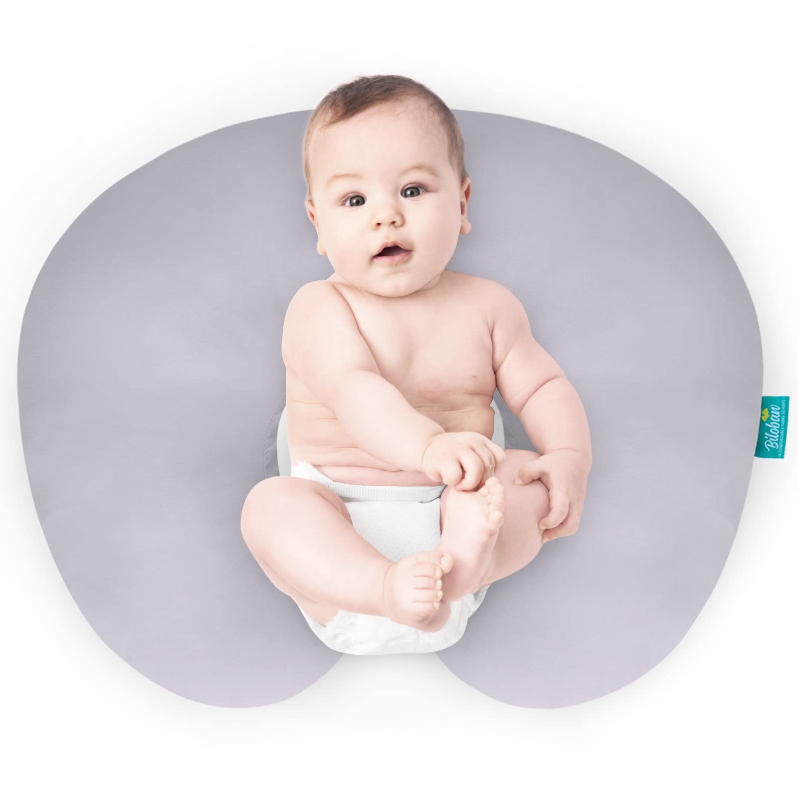 Biloban nursing pillow cover breathable fabric keeps you cool during feeds