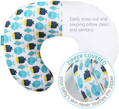 Biloban nursing pillow cover fits Boppy and standard pillows snugly