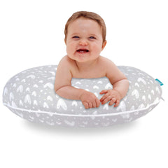 Biloban nursing pillow cover large zipper detail, easy removal and quick cleaning