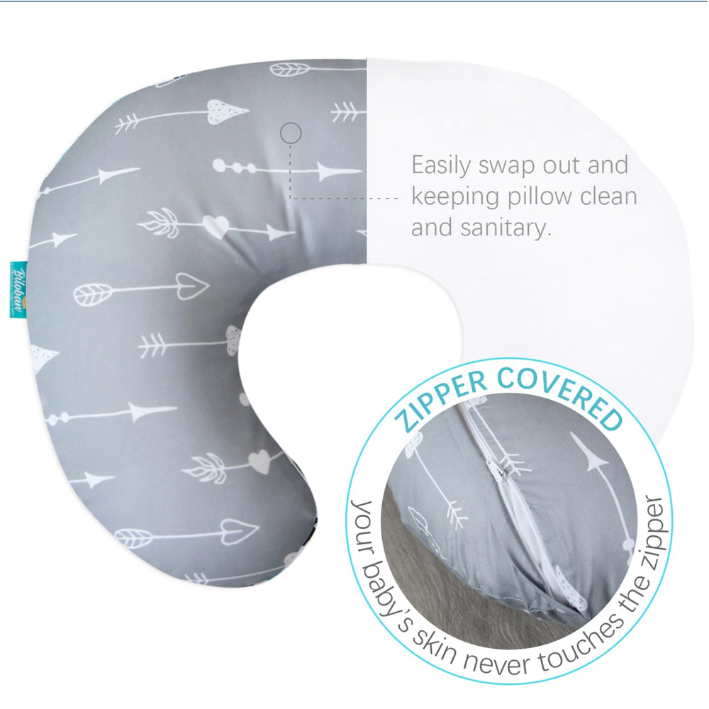 Biloban nursing pillow cover two-pack for convenience and quick replacement